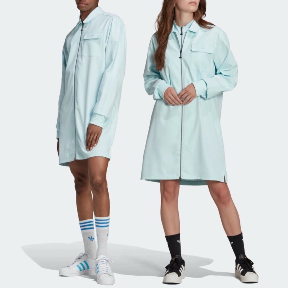 Adidas Sky Blue Shirt Dress